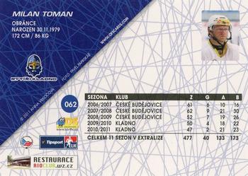 2011-12 OFS Plus #62 Milan Toman Back