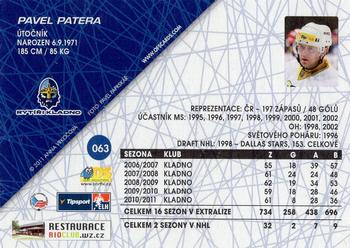 2011-12 OFS Plus #63 Pavel Patera Back