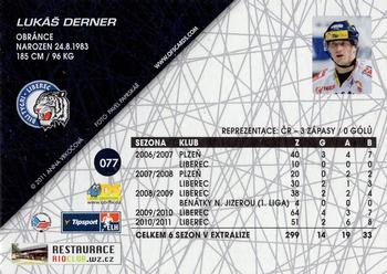 2011-12 OFS Plus #77 Lukas Derner Back