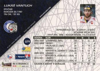 2011-12 OFS Plus #79 Lukas Vantuch Back