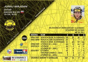 2011-12 OFS Plus #94 Juraj Majdan Back