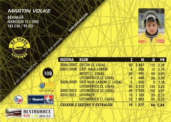 2011-12 OFS Plus #108 Martin Volke Back