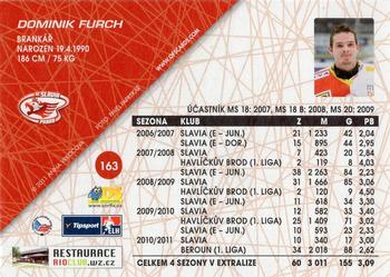 2011-12 OFS Plus #163 Dominik Furch Back