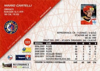 2011-12 OFS Plus #222 Mario Cartelli Back