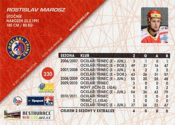 2011-12 OFS Plus #230 Rostislav Marosz Back