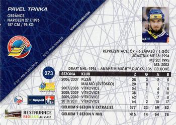 2011-12 OFS Plus #273 Pavel Trnka Back