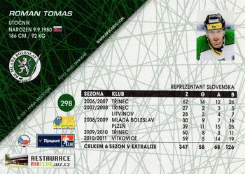 2011-12 OFS Plus #298 Roman Tomas Back