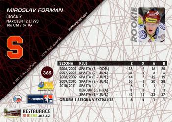 2011-12 OFS Plus #365 Miroslav Forman Back