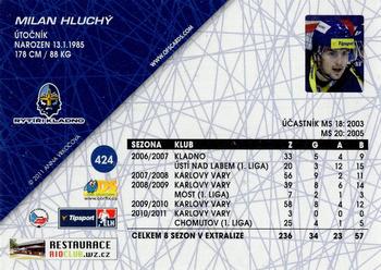 2011-12 OFS Plus #424 Milan Hluchy Back