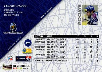 2011-12 OFS Plus #426 Lukas Kuzel Back