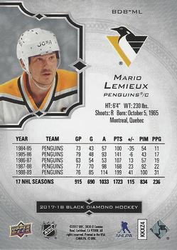 2017-18 Upper Deck Black Diamond #BDB-ML Mario Lemieux Back