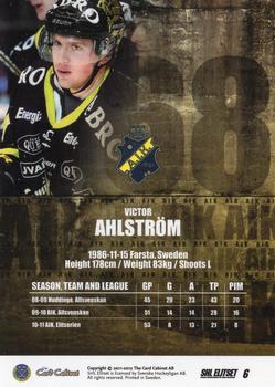 2011-12 SHL Elitset #6 Victor Ahlström Back