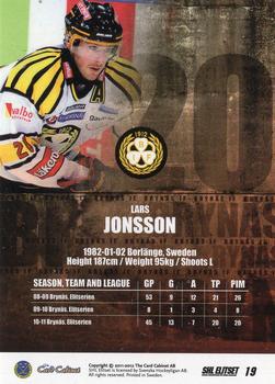 2011-12 SHL Elitset #19 Lars Jonsson Back