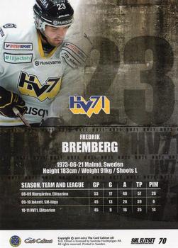 2011-12 SHL Elitset #70 Fredrik Bremberg Back