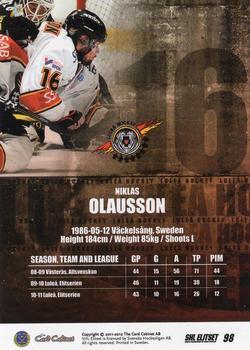 2011-12 SHL Elitset #98 Niklas Olausson Back