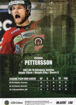 2011-12 SHL Elitset #186 Fredrik Pettersson Back