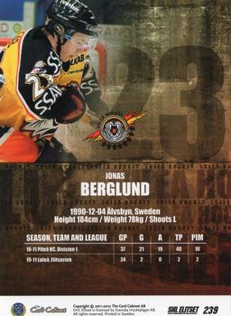 2011-12 SHL Elitset #239 Jonas Berglund Back