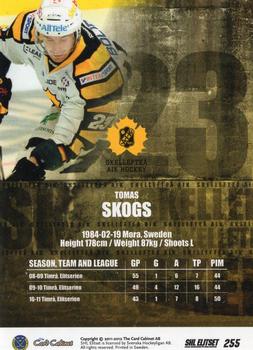 2011-12 SHL Elitset #255 Tomas Skogs Back