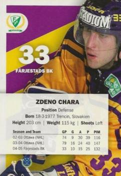 2005-06 SHL Elitset #42 Zdeno Chara Back