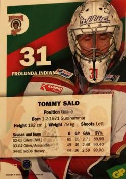 2005-06 SHL Elitset #172 Tommy Salo Back