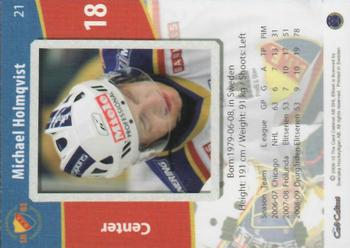 2009-10 SHL Elitset #21 Michael Holmqvist Back