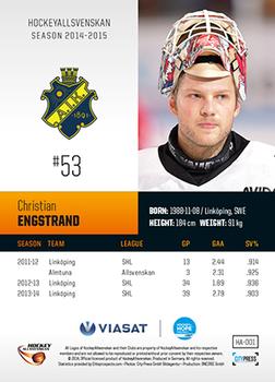 2014-15 HockeyAllsvenskan #HA-001 Christian Engstrand Back