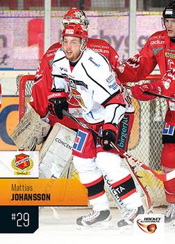 2014-15 HockeyAllsvenskan #HA-037 Mattias Johansson Front