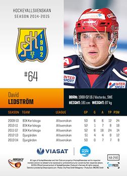 2014-15 HockeyAllsvenskan #HA-246 David Lidstrom Back