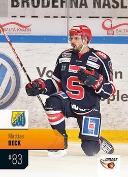 2014-15 HockeyAllsvenskan #HA-252 Mattias Beck Front
