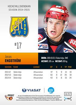 2014-15 HockeyAllsvenskan #HA-257 Jonas Engström Back
