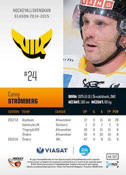 2014-15 HockeyAllsvenskan #HA-307 Conny Strömberg Back