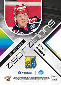 2014-15 HockeyAllsvenskan - Aspirations #HA-AS11 Robin Press Back