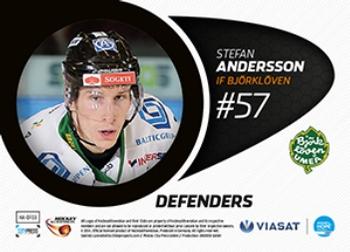 2014-15 HockeyAllsvenskan - Defenders #HA-DF03 Stefan Andersson Back