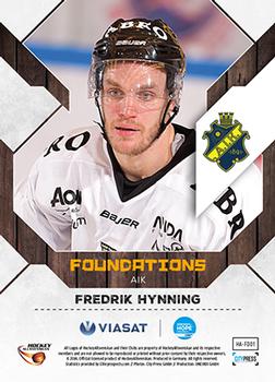 2014-15 HockeyAllsvenskan - Foundations #HA-FD01 Fredrik Hynning Back