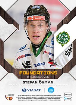 2014-15 HockeyAllsvenskan - Foundations #HA-FD04 Stefan Öhman Back