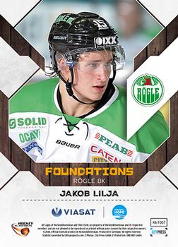 2014-15 HockeyAllsvenskan - Foundations #HA-FD07 Jakob Lilja Back