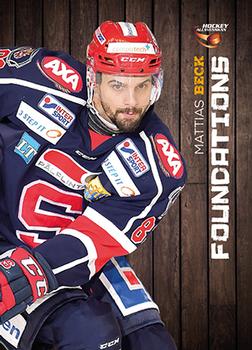 2014-15 HockeyAllsvenskan - Foundations #HA-FD08 Mattias Beck Front