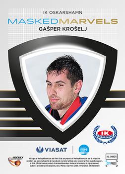 2014-15 HockeyAllsvenskan - Masked Marvels #HA-MM09 Gasper Kroselj Back