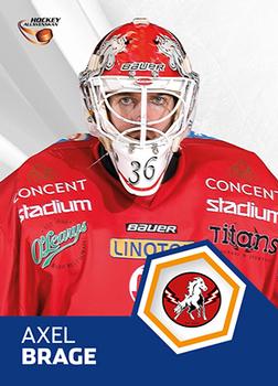 2014-15 HockeyAllsvenskan - Masked Marvels #HA-MM14 Axel Brage Front