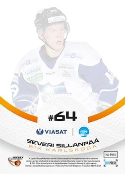 2014-15 HockeyAllsvenskan - Prime Imports #HA-PI04 Severi Sillanpää Back