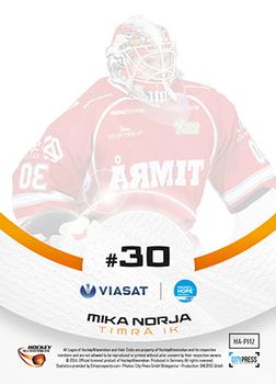 2014-15 HockeyAllsvenskan - Prime Imports #HA-PI12 Mika Norja Back