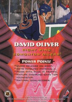1994-95 Finest - Bowman's Best Red Rookies #6 David Oliver Back