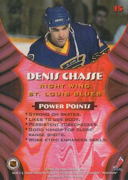 1994-95 Finest - Bowman's Best Red Rookies #15 Denis Chasse Back