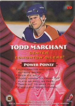 1994-95 Finest - Bowman's Best Red Rookies #19 Todd Marchant Back