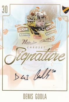 2017-18 Cardset Finland - Signature (Series One) #NNO Denis Godla Front