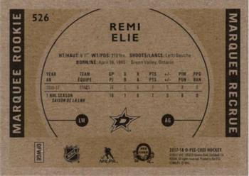 2017-18 O-Pee-Chee - Retro #526 Remi Elie Back
