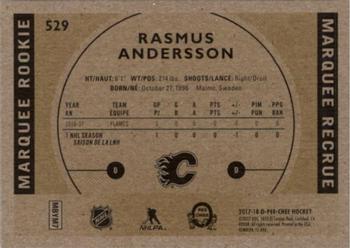 2017-18 O-Pee-Chee - Retro #529 Rasmus Andersson Back