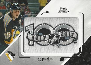 2017-18 O-Pee-Chee - Manufactured Patches #P-76 Mario Lemieux Front