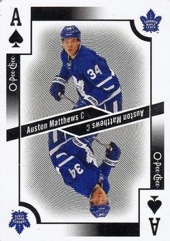 2017-18 O-Pee-Chee - Playing Cards #A♠ Auston Matthews Front