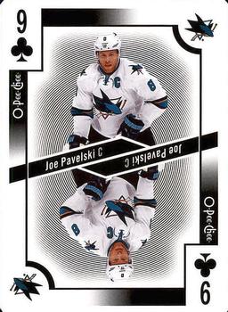 2017-18 O-Pee-Chee - Playing Cards #9♣ Joe Pavelski Front